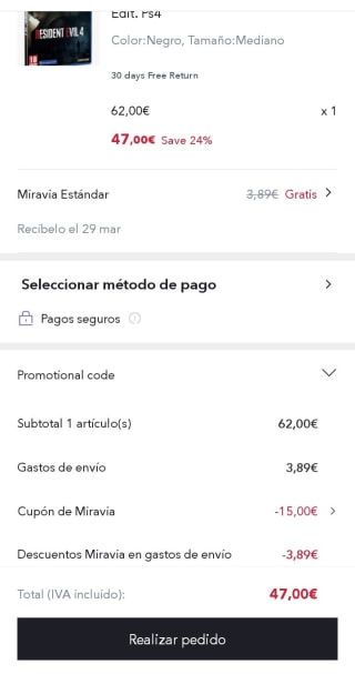 Resident Evil 4 Lenticular Edition PS4 por 47€.