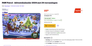 DAGDEAL: Paw Patrol adventskalender voor €15,99