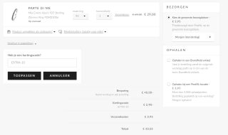 10% extra korting op alle producten, inclusief sale bij Brandfield