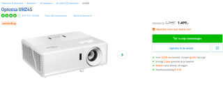Optoma UHZ45 beamer nu voor €1799 bij Coolblue