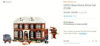 LEGO Ideas Home Alone - voor €240 bij Shop Disney