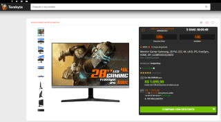 Monitor da Samsung, modelo UR550 de 28 Polegadas em LED 4K - R$ 1.699,90