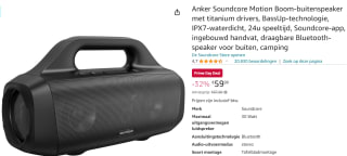 Anker Soundcore Motion Boom- Outdoor Speaker voor €59,99 Via Amazon Prime