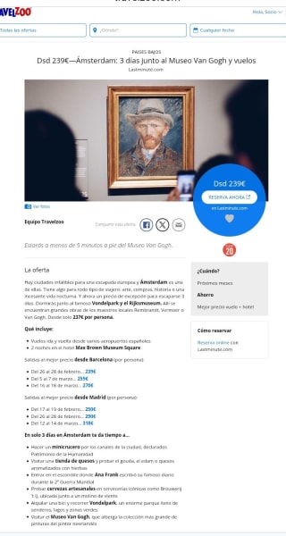 Ámsterdam 3 días y Vuelos desde 239€.