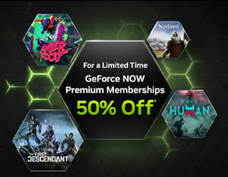 50% op alle Geforce premium lidmaatschappen