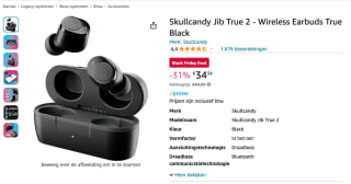 Skullcandy Jib True 2 voor 34,34 euro