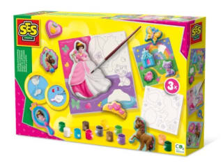 SES Giet en verf - Prinsessen op doeken voor €8,93 bij Babymarkt