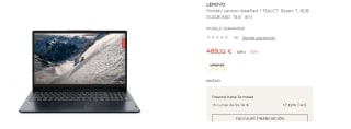 Ordenador Portátil Lenovo IdeaPad 1 15ALC7, Ryzen 7, 8GB, 512GB SSD, 15,6", W11 por 489.32€