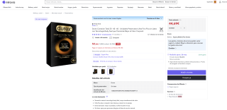 Durex Conexión Total 60 Unidades Preservativo Ultra Fino Plus sin Látex con Tecnología Body Feel por solo 44,69€