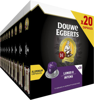 Douwe Egberts Koffiecups Lungo Intens 200 Cups voor €37,89 bij Amazon