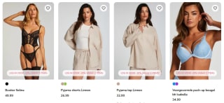 20% korting op alles vanaf 2 items voor Hunkemöller members