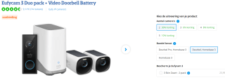 Eufycam 3 Duo pack met Homebase 3 en Video Doorbell Battery voor €459 bij Coolblue