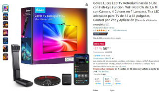 Govee Luces LED TV Retroiluminación 3 Lite con Fish-Eye Función por 56,99€