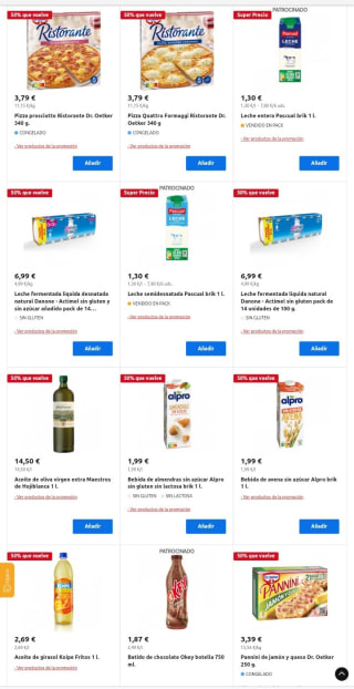 50% que Vuelve desde Carrefour.