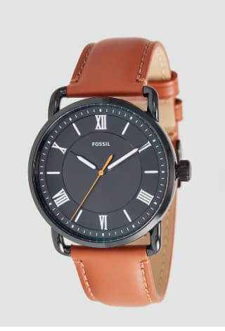 Reloj Fossil Copeland de 42 mm de piel marrón con tres agujas por 38€