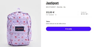 Mochila JanSport BIG STUDENT por 22€