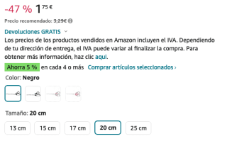 Tijeras de oficina acero inoxidable 20cm Westcott por solo 1,75€