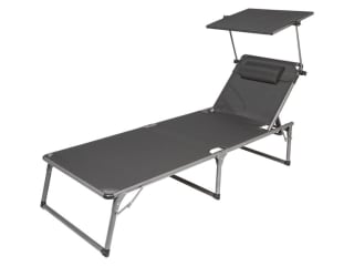 LIVARNO home Ligbed Houston met zonnedak grijs (Aluminium frame) voor €59,99 bij Lidl