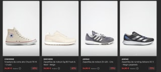 Preciazos hasta 80% calzado grandes marcas desde solo 12,90€ (adidas, puma, converse, asics..)