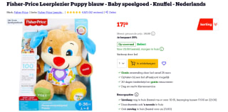 Leerplezier Eerste Woorden Puppy IInteractieve Knuffel van Fisher Price voor €17,59 bij Bol.com