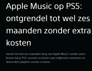 Tot wel 6 maanden Apple Music op je PS5-console