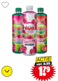 Alle Raak limonadesiroop voor €1,79 bij Dirk