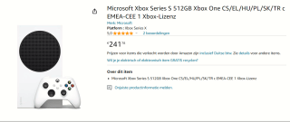 Xbox Series S All Digital Console - Gilded Hunter Bundel voor €245,84 bij Amazon