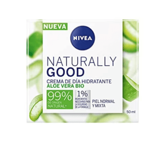 NIVEA Naturally Good Crema de Día Hidratante con Aloe Vera Bio 50ml por 5,59€