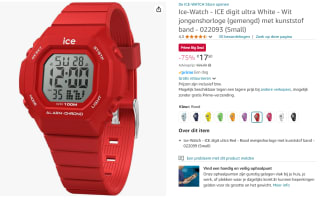 Ice Watch Digit Ultra Horloge voor €17,50 met Amazon Prime