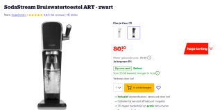 SodaStream Bruiswatertoestel ART - zwart voor €80,10 bij Bol.com