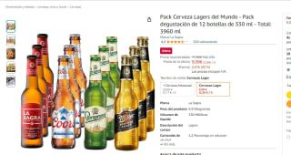 Pack degustación x12 Cerveza Lagers del Mundo 330ml c/u por 8.64€