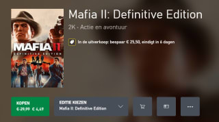 Mafia II: Definitive Edition voor Xbox One (digitaal) voor €4,49 bij Xbox