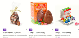 Diverse Paaschocolade 50% korting bij de Bijenkorf