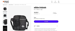 Riñonera RYV marca adidas Originals color negro por 15,50€