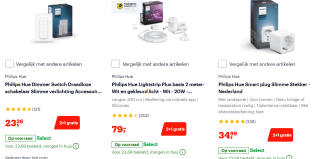 Alle Philips Hue 2+1 gratis bij Bol.com