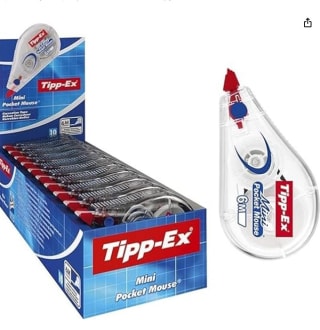 Marca Tipp-Ex Mini Pocket Mouse Cinta Correctora - 6 m x 5 mm, caja de 10 Unidades por 13,28€