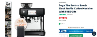 Sage Barista Touch Coffee Machine - £778.95