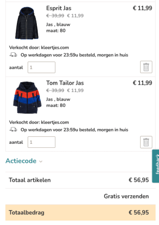 Sale tot 70% korting + €10 EXTRA korting dmv nieuwsbrief