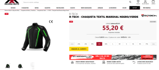 Chaqueta moto r-tech textil marshal por solo 55,20€