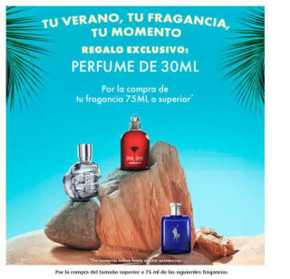 Regalo perfume 30ml por compra de fragancia 75ml
