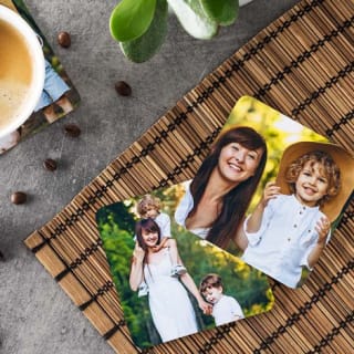 Gepersonaliseerde onderzetters 6 stuks gratis met de code