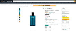 Perfume Davidoff Cool Water de 125ml - R$ 149,25