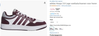 adidas Sportswear Sneakers HOOPS 3.0 voor €30,99 bij Amazon