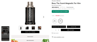 HUGO BOSS Boss The Scent Magnetic For Him - £43.99