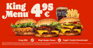 King Menu voor €4,95 bij Burger King
