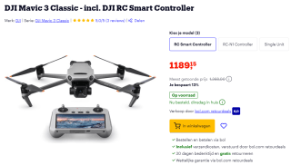 DJI Mavic 3 Classic drone voor €1189,15 bij Bol.com