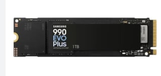 Disque SSD Interne M.2. NVMe Samsung 990 EVO Plus - 1 To, Lecture 7150 Mo/s, Écriture 6300 Mo/s