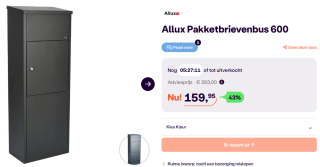 Allux Pakketbrievenbus 600 voor €159,95 bij iBOOD