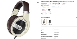 Sennheiser HD 599 Beige voor €123,37 bij Amazon