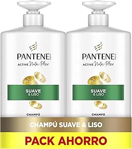 Pantene Pro-V Suave Y Liso Champú 2X1000ml Dispensador por 16,14€